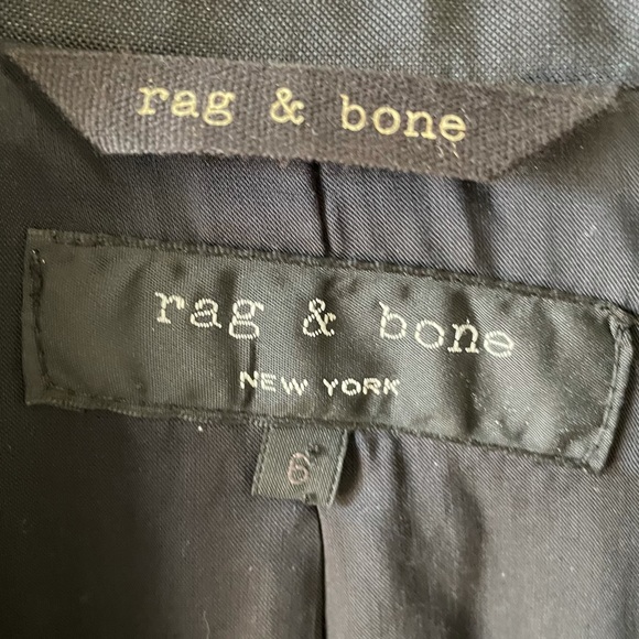 Rag & Bone Wool Linen Blend Double Breasted Blazer - Picture 9 of 17